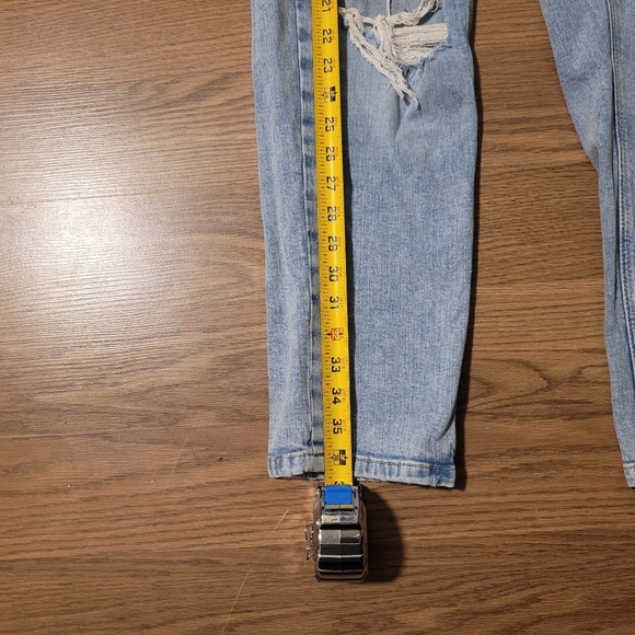Heavily Distressed Denim Overalls by Garage - Picture 10 of 15